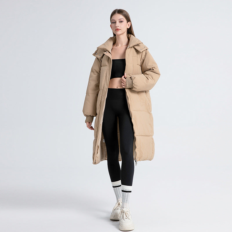 Granty | Abrigo Largo con Capucha y Acolchado
