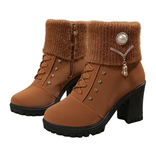 Marvin | Botas Cálidas de Tacón