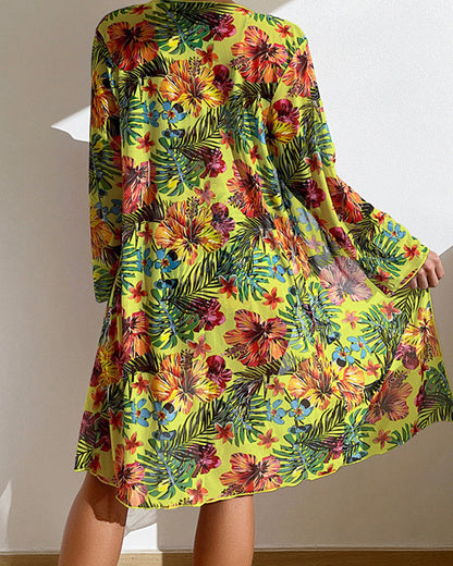 Patricia - Bikini con Cover-Up Floral