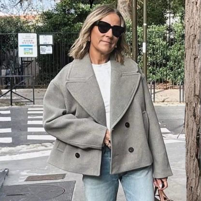 Coat Verona | Blazer de Lana con Solapa Grande