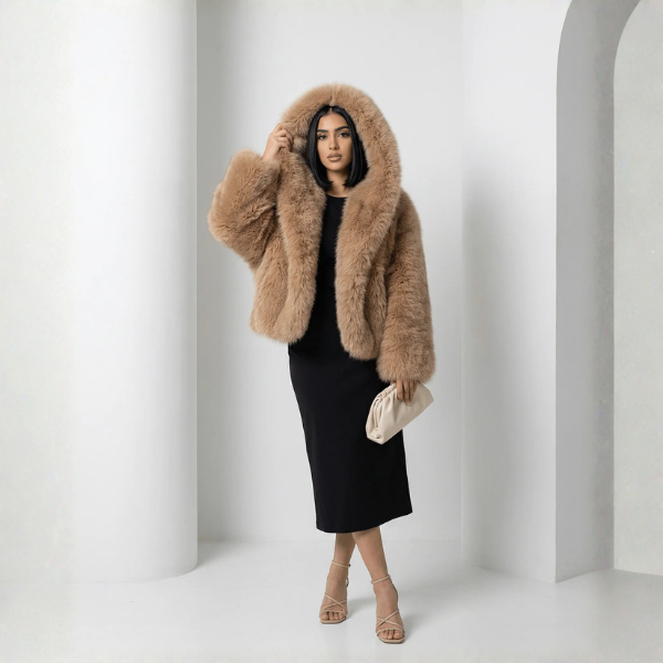 Ramsey | Chaqueta de Piel Sintética con Capucha