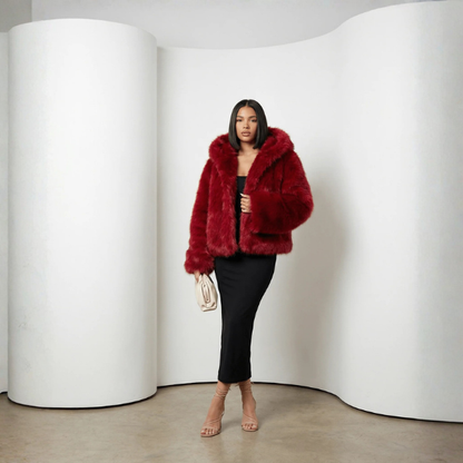 Ramsey | Chaqueta de Piel Sintética con Capucha