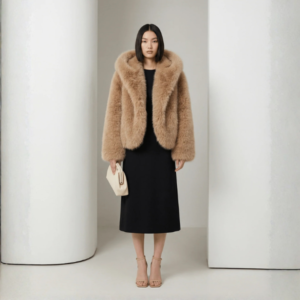 Ramsey | Chaqueta de Piel Sintética con Capucha