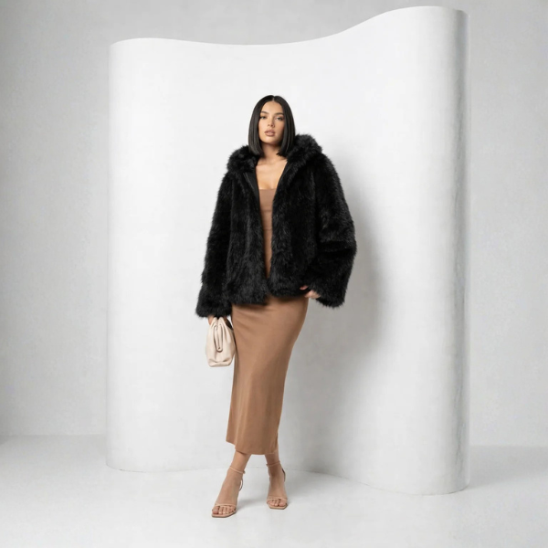 Ramsey | Chaqueta de Piel Sintética con Capucha