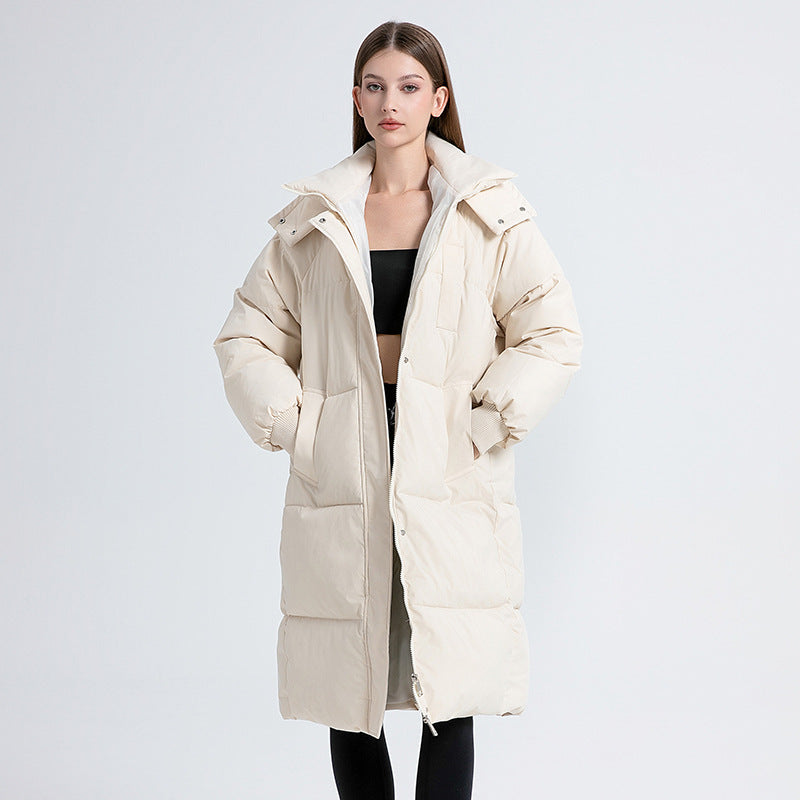Granty | Abrigo Largo con Capucha y Acolchado