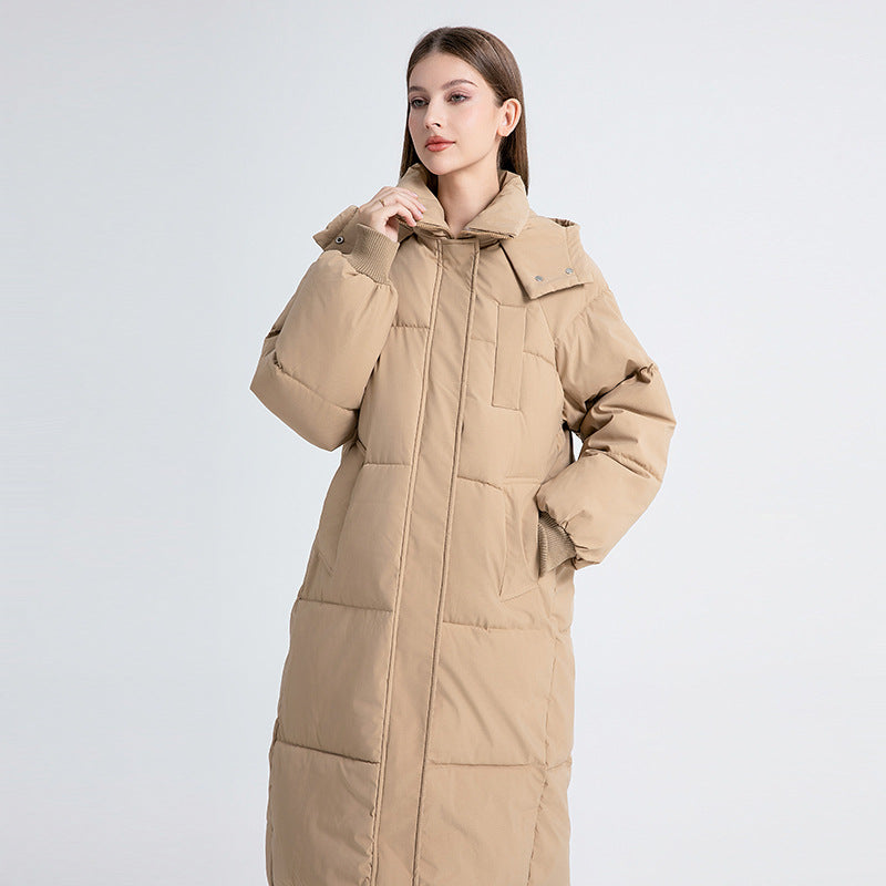 Granty | Abrigo Largo con Capucha y Acolchado