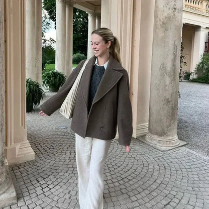 Coat Verona | Blazer de Lana con Solapa Grande