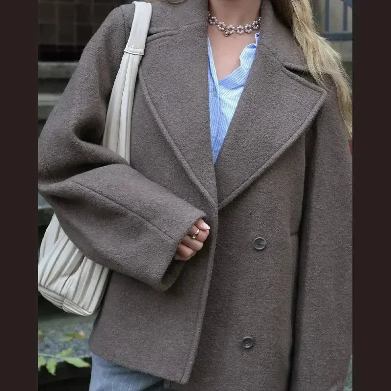 Coat Verona | Blazer de Lana con Solapa Grande