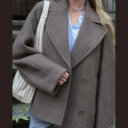 Coat Verona | Blazer de Lana con Solapa Grande