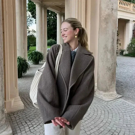 Coat Verona | Blazer de Lana con Solapa Grande