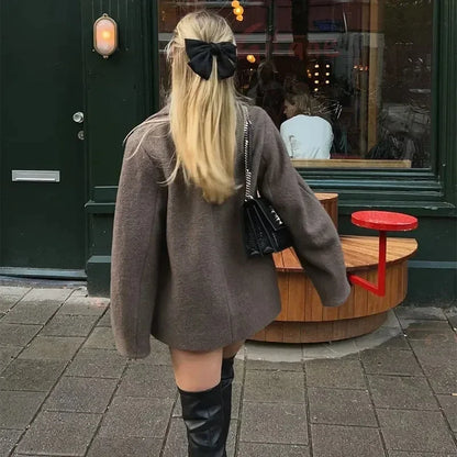Coat Verona | Blazer de Lana con Solapa Grande